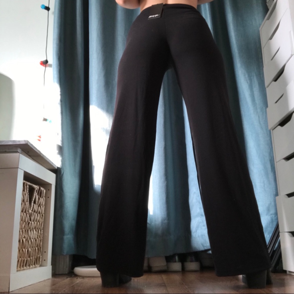 Nasty Gal black flow pants